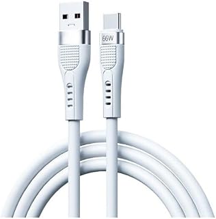 PDATeknoloji 66W Type-C Hızlı Şarj ve Data Kablosu 1.3m Beyaz AZ-B02a