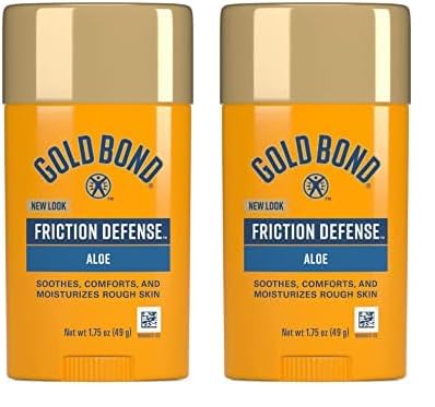 Gold Bond Friction Defense Stick, With Aloe to Soothe, Comfort & Moisturize Rough Skin, Prevents Chafing, 1.75 oz. (Pack of 2) - 1 Count (Pack of 2) - Stick