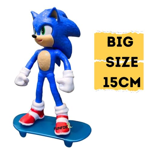 Image of Blue Aura Cartoon Game Action Figure Spike Robo Height-15cm | SS-NC -Blue
