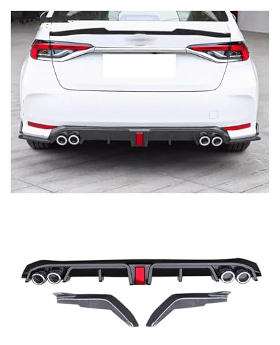 Diffuseur arrière pour Toyota Corolla berline avec spoiler finition carbone - 2