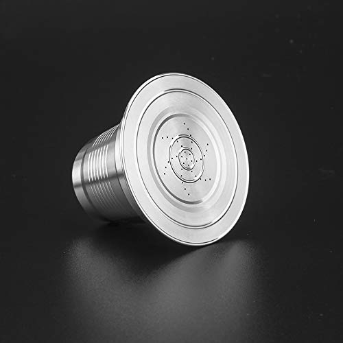 Loijon Cápsulas de café preenchíveis em aço inoxidável Filtro de xícara para cápsulas de café reutil