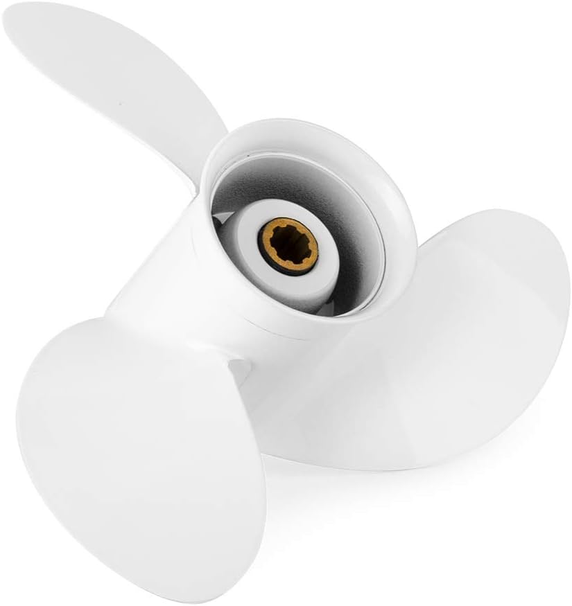 Aluminum 8 1/2 x 8 1/2 Outboard Boat Propeller fit Yamaha Engines 5-8HP,7 Spline Tooth 3 Blade,OEM Parts No.6G1-45941-00-00,RH