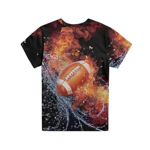 Image of JEOCODY Boys Girls Graphic Tees Funny 3D Printed Short Sleeve T-Shirts 3-16T