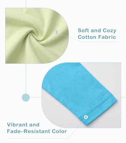 Boys Long Sleeve Shirts, Casual Cotton Tshirts Cartoon Graphic Crewneck Tops Tees Shirt for Kids Toddler Boy 3 Pack - Image 7