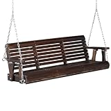 VINGLI Heavy Duty 880 LBS Patio Porch Swing Outdoor PU...