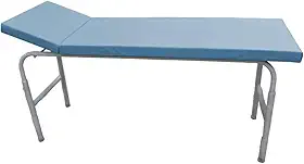 Maca Mesa de Exame Clínico Hospitalar 55x180cm Estofada Azul Céu