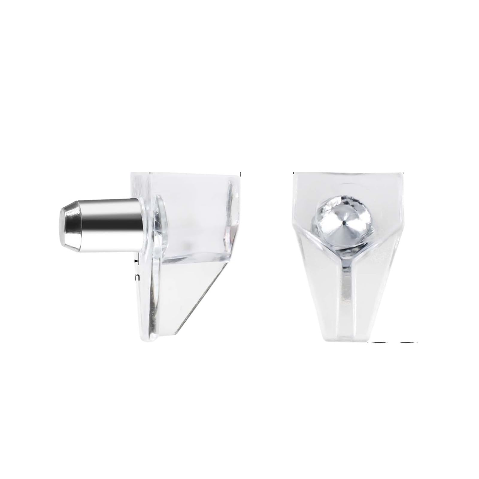 40 Pcs Shelf Pegs Pins,L-Shaped Clips Holders for Cabinet Furniture for Cabinet(Clear Peg 40pcs)