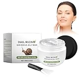 Adecuado para todo tipo de piel: nuestra mascarilla facial de gel es un producto limpio y simple para el cuidado de la piel que contiene ingredientes simples y puros. Adecuado para todo tipo de pieles. Utilice nuestra mascarilla facial de gel de colágeno de caracol para calmar su piel con el efecto nutricional y rejuvenecedor de la baba de caracol y el colágeno.