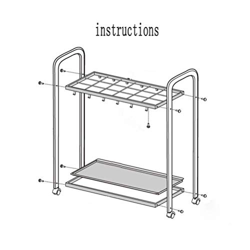 Soporte para paraguas de hotel o escuela con diseño versátil de almacenamiento interior 3