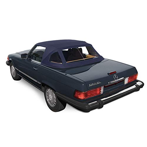 Compatible With: Mercedes R107 280SL 560SL 380SL 450SL Convertible Soft top 1972-89 BLUE Canvas Cloth