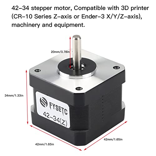 FYSETC 4234 Stepper Motor, Ender 3 V2 CR6 SE CR10 Nema17 Motor for