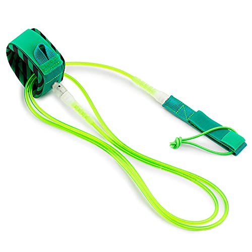 Sunbaca Trela ​​de Surf Surf Leash Leash Aço Suave Swivel Surf Perna Raia Paddleboard 6FT / 8FT / 10