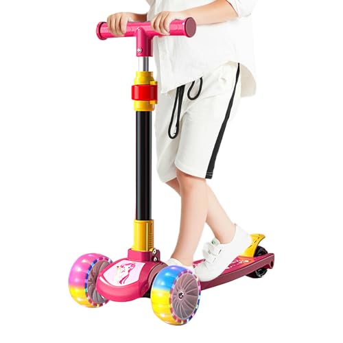 Scooters para niños plegable – Altura – Scooters para niños ajustable, troller plegable para niños | Niños y niñas de 2 a 12 años, rodillo de bicicleta de abeja