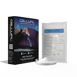 Cellufil® Collagen Particles for Advanced Wound Care – 100% Non-Hydrolyzed Bovine Collagen for Tissue Regeneration, First Aid & Minor Bleeding, 5 Pouches