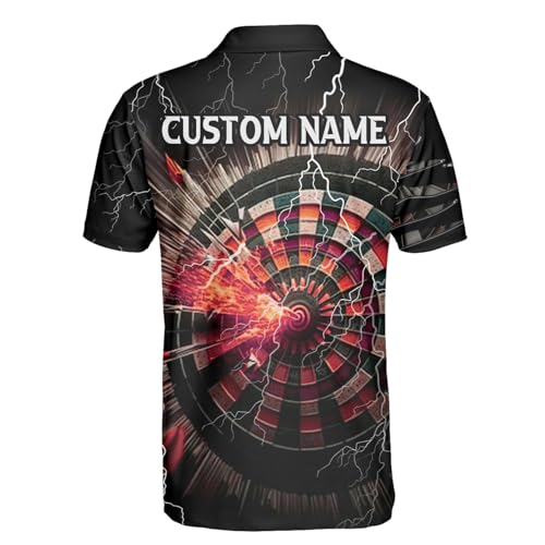 Personalized Dart Shirts for Men, Custom Dart Jersey for Team, Dartboard Shirts, Dart Gifts, Dart Team Polo Shirts, Dart Jerseys Gift for Dart Players and Teams3