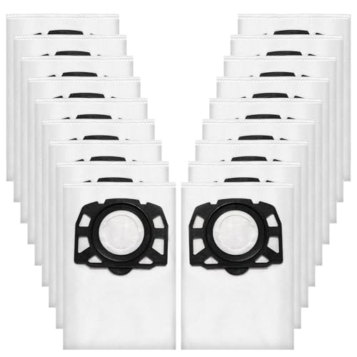 Omtofo 18 Bolsas KFI 487 de Aspiradora Premium para Kärcher WD4 WD5 WD6 WD5 P WD6 P MV4 MV5 MV6, Para 2.863-006.0 Aspiradores en Seco y Húmedo, Bolsas Filtrantes no Tejidas, Robustas y Duraderas