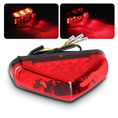 Feu arrière frein 12V résistant aux chocs pour pit bike - 7