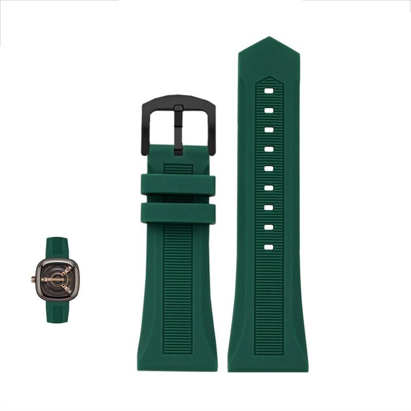 Pulsera de silicona resistente al agua para Siete Viernes M2 V3 correa de goma deportiva