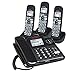 Clarity E814Cc Phone with 3 Handsets