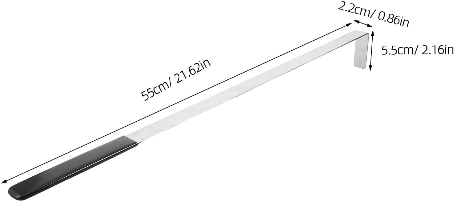 Supermarket Shelf Organization Tool, Stainless Steel Sorting Puller Ruler for Grocery Merchandising Store, Shelf Layout, Retail Display 21.65 Inch