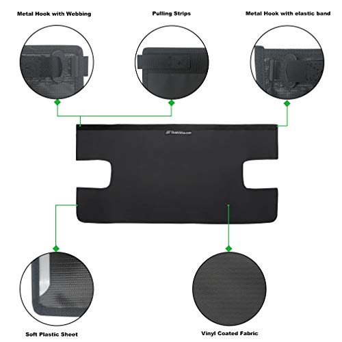 Shadeidea Tonneau Cover For Jeep Wrangler Jl 4 Door, Jlu (2018-Current) Rear Trunk Ton Cover, Cargo Vinyl Tailgate Cover For New Model Rubicon Sahara Sport S (Black) - 3 Years Lasting #TOP3