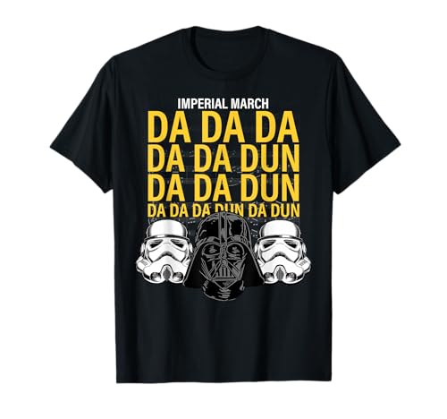 Star Wars Vader & Troops Imperial March Song T-Shirt