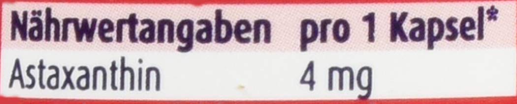 ZeinPharma Astaxanthin 4mg - 90 Kapseln (3 Monate Vorrat) • Glutenfrei, vegan, koscher & halal