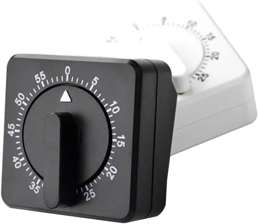 Rotary Mechanical Timer Mini Portable Kitchen Cooking Count Down for Classroom Homework Office(D)