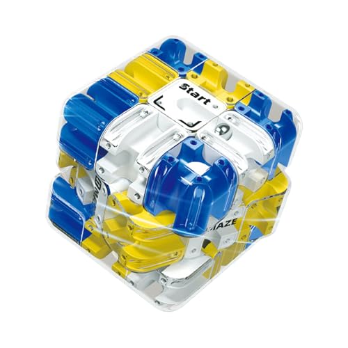 Fruusv Cubo de Laberinto Puzzle – Desarrollo Lógico y Conciencia Espacial – Juego de Estrategia 3D, Juguete Sensorial con Bola Rueda, Regalo para Adultos y Familias