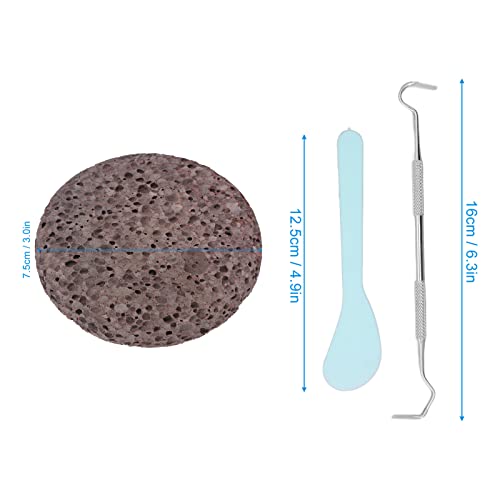 Peel Stone Kit Picking Rock Toy DIY Oval Stone Picking Rock Kit Fidget Toy Anxiety Relief Mental Relaxation for Boys Girls Adults(Blue Latex) - Image 2
