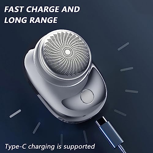 Glidex Mini Electric Shaver, 2023 Powerful Storm Shaver For Men, Mini Shaver Portable Electric Shaver, 2023 New Pocket, Mini-Shave Portable Electric Shaver, Pocket Size Wet And Dry #TOP6