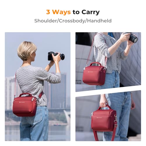 Image of K&F CONCEPT Camera Sling Bag Small Crossbody Bag | For DSLR /SLR Camera, Cute & Compact, Shoulder Photography Bags, Compatible for Canon /Nikon /Sony, BS09