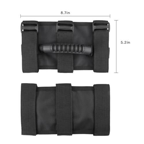 KOLOME Haltegriffe Kompatibel für Wrangler JK YJ TJ CJ JK JL JLU Auto Griffe Rollbügel Haltegriffe (Schwarz)