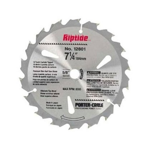 PORTERCABLE 1280110 Riptide 71/4Inch 18 Tooth ATB Thin Kerf Framing