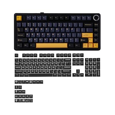 EPOMAKER x Aula F75 Gasket Mechanical Keyboard x vvyruus Retromania Keycaps Set - 130 Keys
