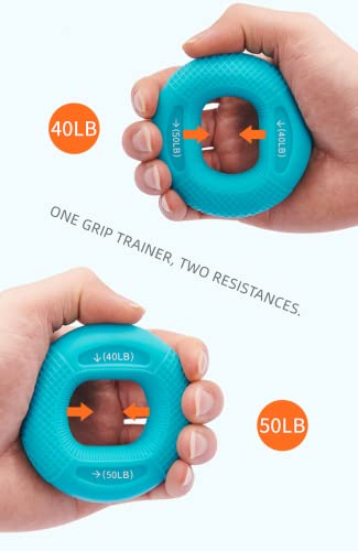 Handgrip-trainer, handtrainer, ring, siliconen, handgreeptrainer, vingertrainer, hand, onderarm, vingertrainer⊠- Image 4