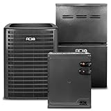 ACiQ 3.5 Ton 15.2 SEER2 Central Split AC Unit | 80% 80000 BTU Natural Gas Furnace, Evaporator Cased Coil, & Single Stage Air Conditioner System - R32 Upflow
