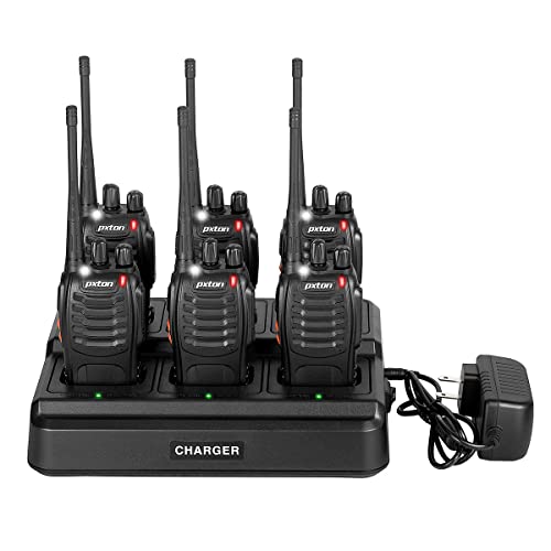 pxton walkie talkies for Adults Long Range with Upgraded Earpiece(6 Pack) - image 9