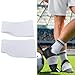 ZASCHMOY Soccer Lace Bands Silicone Anti Slip Comfortable Shoe Lace Covers for Football Cleats 2 Pairs Size 4x6x11.8cm (White)
