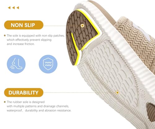 Image of KuaiLu Womens Orthotic Adjustable Strap Slides Arch Support Slip On Sandals