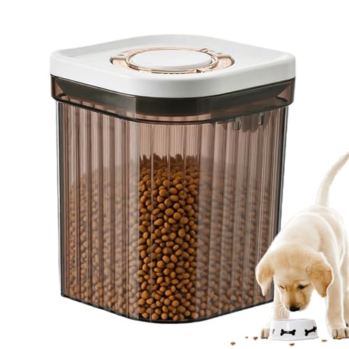 Contenedores de almacenamiento de alimentos secos | Con tapas,Grandes recipientes para Organización de Despensa Cereales Snacks para Gato y Perro Azúcar