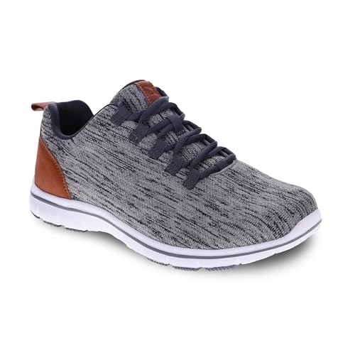 Revere Hud Son Men's Dress Sneakers - Premium Breathable Leather and Mesh for All-Day Comfort and Removable Footbed with Arch Support