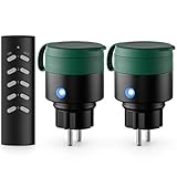 funksteckdosen 433 mhz mit alexa steuern Schaltbare Funk Steckdosen // Für Teichpumpe, Lampe, Lichterkette, Elektrogrill etc.