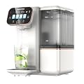 Hydrofast Countertop Reverse Osmosis Water Filter, UV 6 Stage RO Filtration System with Remineralization pH Balance, Portable Water Purifier for Kitchen, RV, Office, No Installation, B100