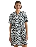 Cecil Knielanges Kleid mit Zebraprint Palm Breeze Green XXL