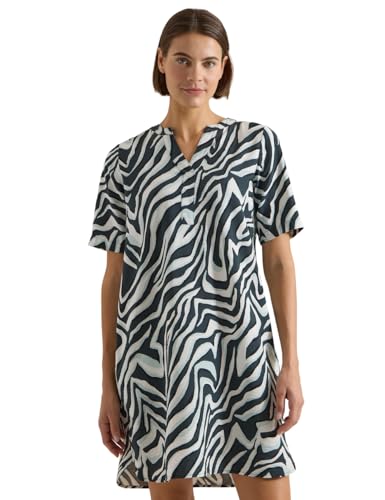Cecil Knielanges Kleid mit Zebraprint Palm Breeze Green L