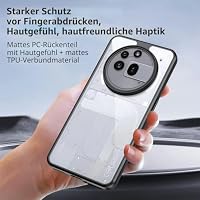 Tieeyivv Hülle für Nothing Phone 3a Pro Case mit 2 Stücks Schutzfolie für Panzerglas Displayschutzfolie, Matte Handyhülle [Kamera Schutz] [Weiche Innenschicht] Anti-Scratch Schutzhülle – Ansicht 2