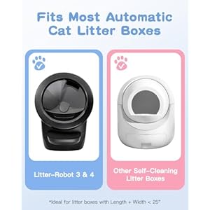 Cat Litter Bags with Drawstring, 80 Count, 26.4"x15.8" Cat Litter Box Liners for Litter Robot 4/3 & Automatic Cat Litter Boxes, 9-11 Gallon waste bags, Heavy Duty Cat Poop Bags with Drawstring Cat Litter Bags with Drawstring 80 Count 264×158 Cat Litter Box Liners for Litter Robot 43 Automatic Cat Litter Boxes 9 11 Gallon waste bags Heavy Duty Cat Poop Bags with Drawstring