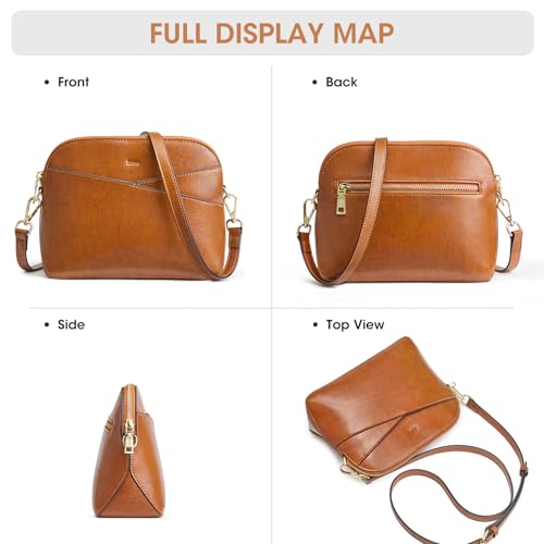 Kattee Leather Crossbody Bags for Women Trendy, Small Purses Handbags Shoulder Bag, Genuine Leather Cross Body Bag for Woman 6