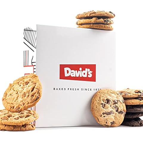 David's Cookies Assorted Cookies in Carton Pack | Delicious Homemade Treats, Freshly-Baked Gourmet Food Cookie Gift Snacks - Great For Superbowl Sharing With Family, Friends And Loved Ones - 1 Pack Cover